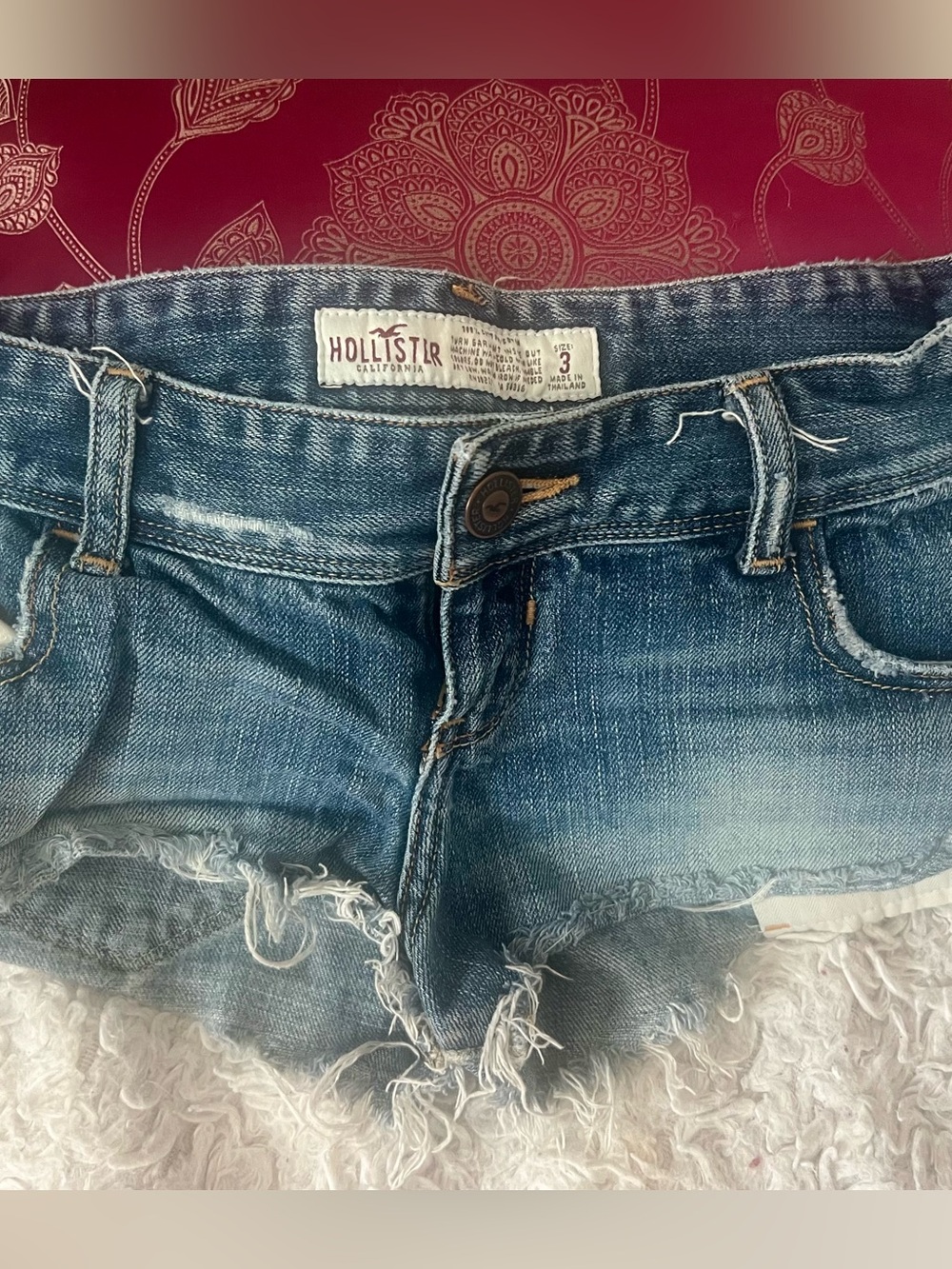 Vintage Hollister Shorts With Distressed Frayed Hem